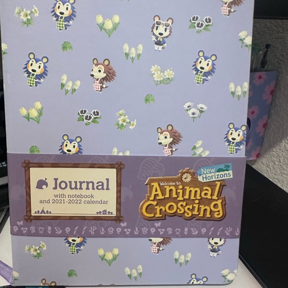 Animal Crossing New Horizons Journal Notebook and Calendar - Purple